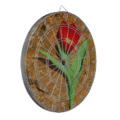 黄色と赤のチューリップ ダーツボード (正面左)