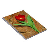 黄色と赤のチューリップ ノートブック (右側)