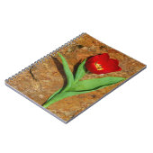 黄色と赤のチューリップ ノートブック (左側)