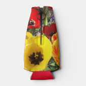 黄色と赤のチューリップ ボトルクーラー (裏面)