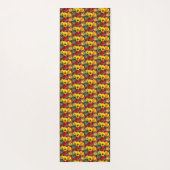 黄色と赤のチューリップ ヨガマット (裏面)