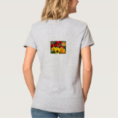 黄色と赤のチューリップ Tシャツ (裏面)