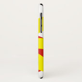 黄色と赤のデイジーの花と名前フローラ Case-Mate iPhoneケース (裏面/左)