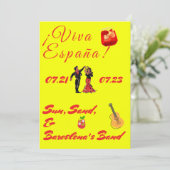 黄色と赤のバチェロレッテパーティー 招待状 (スタンド正面)