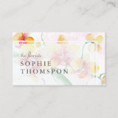 黄色と赤のランエレガント 名刺 (正面)