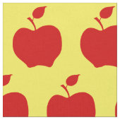 黄色と赤のリンゴ ファブリック (クローズアップ)