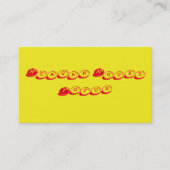 黄色と赤の家庭教師 名刺 (正面)