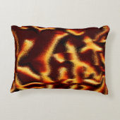 黄色と赤の斑点はぼやけ欠けている アクセントクッション (裏面)