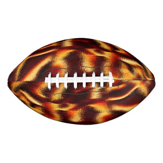 黄色と赤の斑点はぼやけ欠けている アメリカンフットボール (正面)