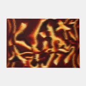 黄色と赤の斑点はぼやけ欠けている ドアマット (正面)