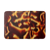 黄色と赤の斑点はぼやけ欠けている バスマット (正面)