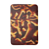 黄色と赤の斑点はぼやけ欠けている バスマット (正面縦)