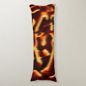 黄色と赤の斑点はぼやけ欠けている ボディピロー (正面縦)