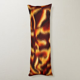 黄色と赤の斑点はぼやけ欠けている ボディピロー