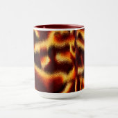 黄色と赤の斑点はぼやけ欠けている マグカップ (中央)