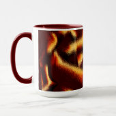 黄色と赤の斑点はぼやけ欠けている マグカップ (左)