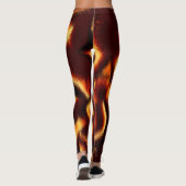 黄色と赤の斑点はぼやけ欠けている レギンス (裏面)