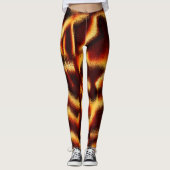 黄色と赤の斑点はぼやけ欠けている レギンス (正面)