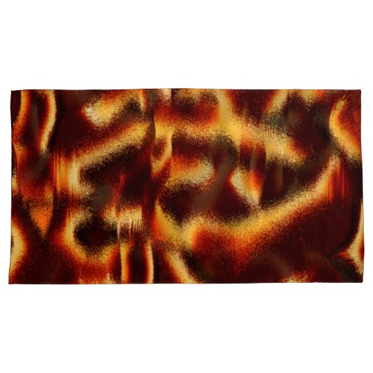 黄色と赤の斑点はぼやけ欠けている 枕カバー (正面右)