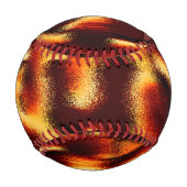 黄色と赤の斑点はぼやけ欠けている 野球ボール (裏面)
