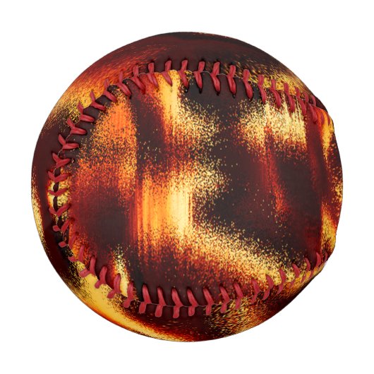 黄色と赤の斑点はぼやけ欠けている 野球ボール (正面左)