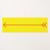 黄色と赤の矢印ヨガマット ヨガマット (正面(横))