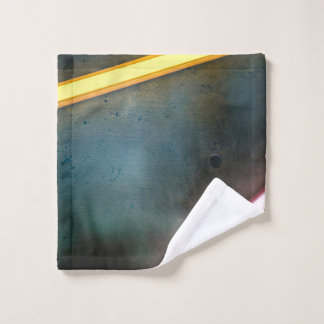 黄色と赤の金属バー ウォッシュタオル