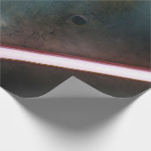 黄色と赤の金属バー ラッピングペーパー (角)