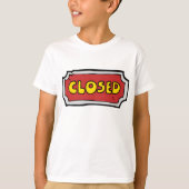 黄色と赤の閉じた記号 Tシャツ (正面)