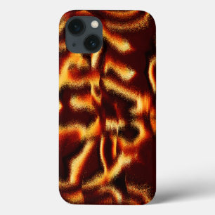 黄色と赤色の斑点はぼやけ欠陥がある iPhone 13ケース
