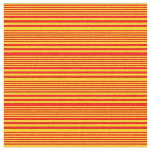 黄色と赤/線ストライプの付きパターン ファブリック (クローズアップ)