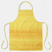黄色と金ゴールドの水色のブラシストローク エプロン (正面)