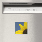 黄色と青のひまわりコーナー マグネット (インサイチュ (食洗機))