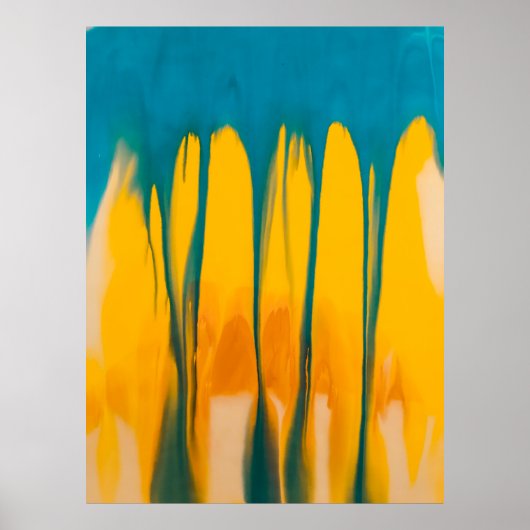 黄色と青のアパレル ポスター (正面)