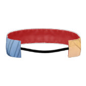 黄色と青のステンドグラス模様 アスレチックヘッドバンド (裏面)