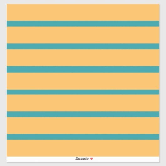 黄色と青のストライプ シール (シート)