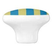 黄色と青のストライプ セラミックノブ (側面)