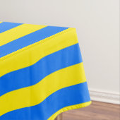 黄色と青のストライプ テーブルクロス (インサイチュ)