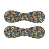 黄色と青のデイジーパターン 野球ボール (パネル)