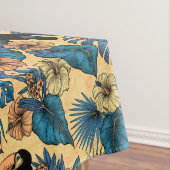 黄色と青のトゥカン庭園 テーブルクロス (インサイチュ)