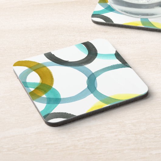 黄色と青の円を連動 コースター (左側)