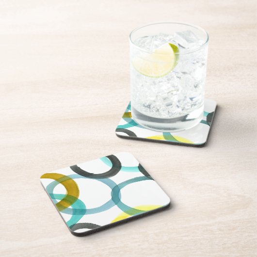 黄色と青の円を連動 コースター (右側)