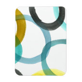 黄色と青の円を連動 マグネット (縦)