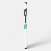 黄色と青の円を連動 iPhoneケース (左側面)