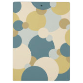 黄色と青の分子クリップボード クリップボード (裏面)