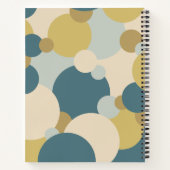 黄色と青の分子 ノートブック (裏面)