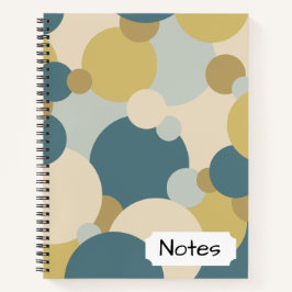 黄色と青の分子 ノートブック