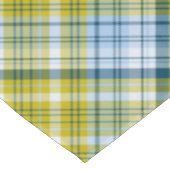 黄色と青の格子縞 テーブルクロス (アングル)