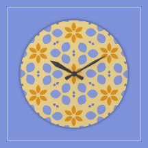 黄色と青の植物花をフローラにガーリー付ける