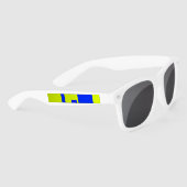 黄色と青の正方形 サングラス (右)